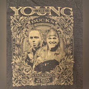 Gildan Gray Tee with Gold Graphic